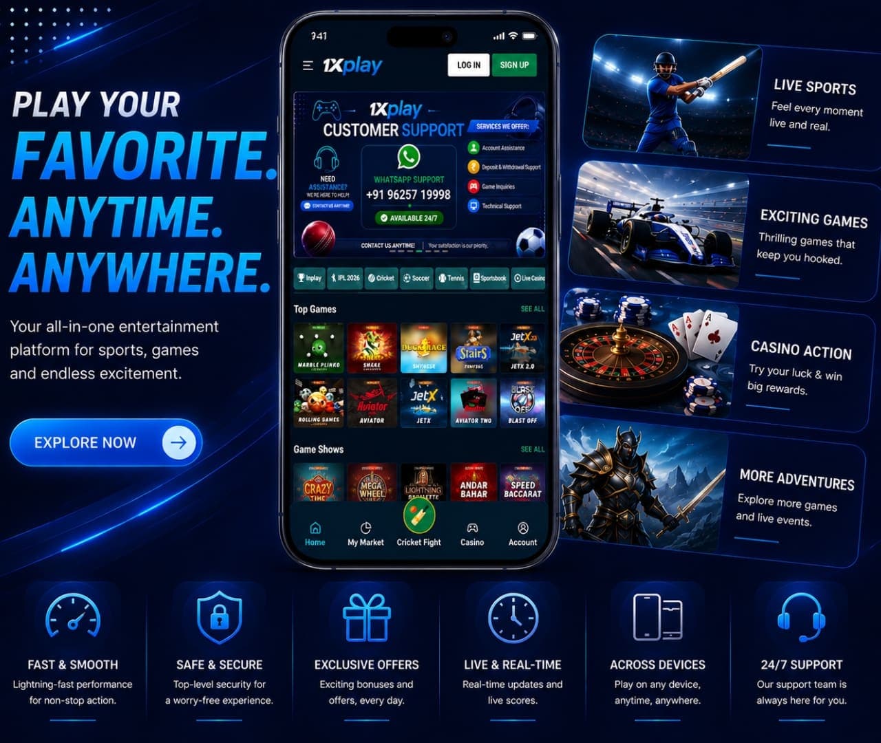 Mobile Friendly Gaming Platform Preview
