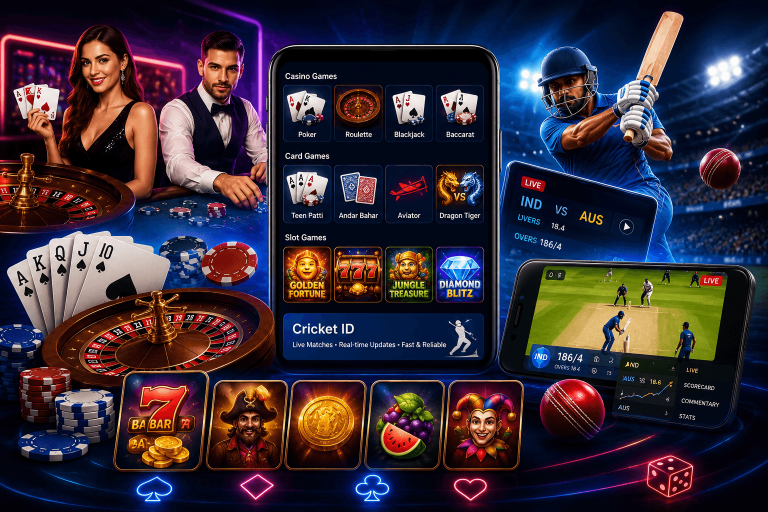 1xPlay Live Casino & Cricket ID Services